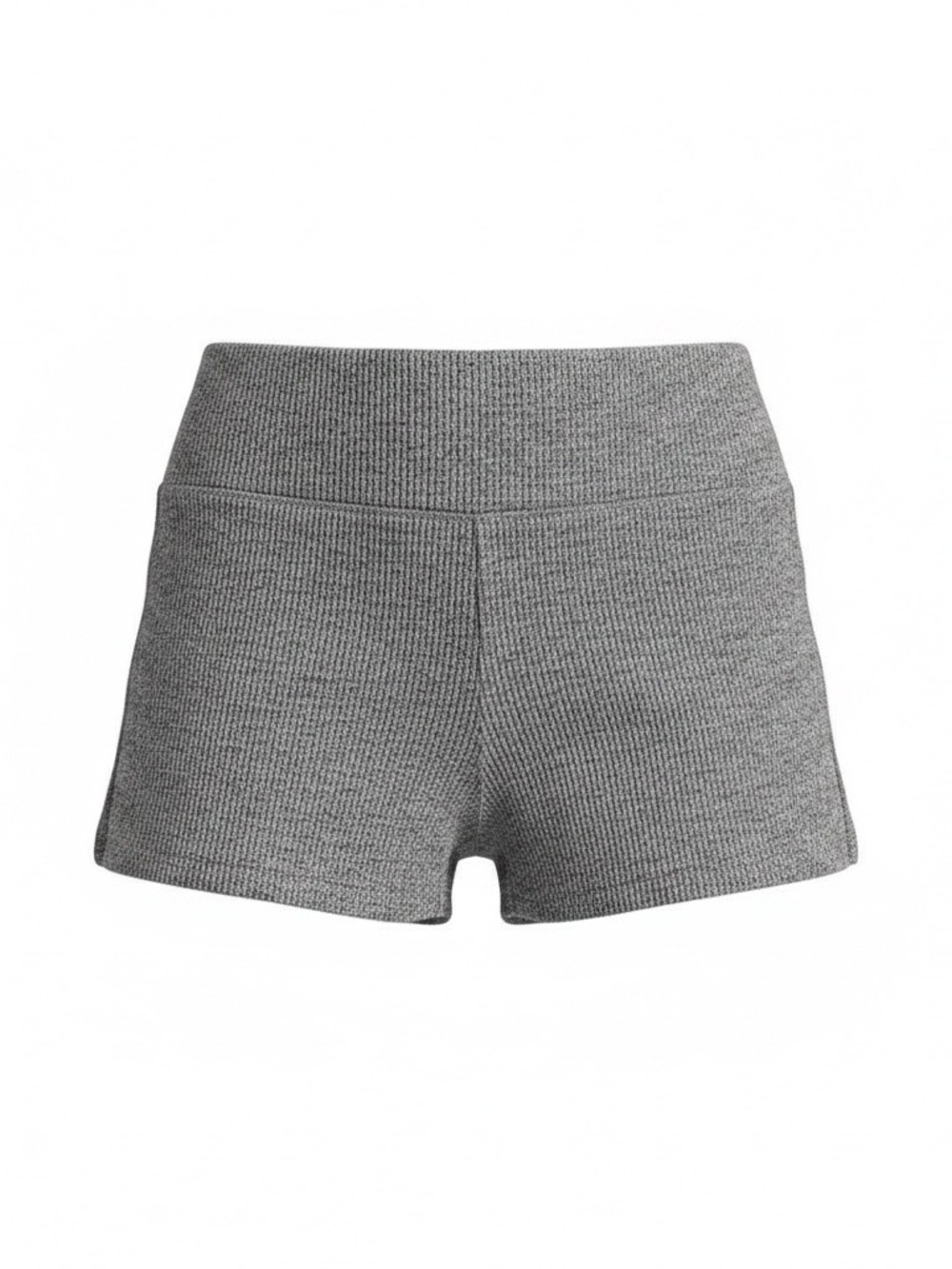 Colsie Gray Ribbed Lounge/Exercise Shorts M | High Waisted Shorts